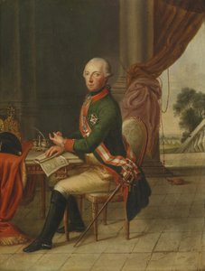 Portret van keizer Joseph II aan het bureau door Unbekannt Unbekannt